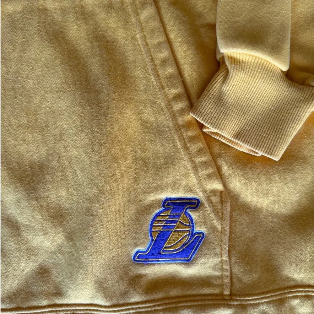 Vintage Nike Team Lakers Hoodie XXL Center Swoosh Embroidered NBA Pullover